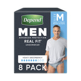 Depend Real Fit Incontinence Underwear Men | 8 pack