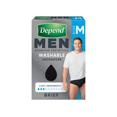 Depend Men Real Fit Washable Brief | 1 pack