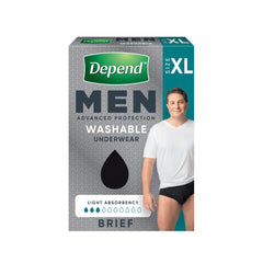 Depend Men Real Fit Washable Brief | 1 pack