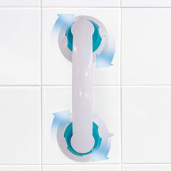 Twist Lock Suction Grip Mobility Handle for Bath Tub, Shower Stall