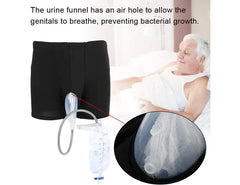 Men Incontinence Pants with Collection Urine Bag Portable Leak Proof Leg Pee Catheter Holder for Elder