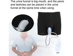 Men Incontinence Pants with Collection Urine Bag Portable Leak Proof Leg Pee Catheter Holder for Elder