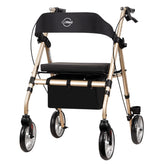 Adacss Classic Design Rollator Mobility Walker with Padded Seat