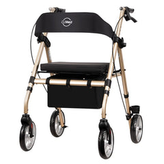 Adacss Classic Design Rollator Mobility Walker with Padded Seat