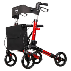 Adacss Euro Style 4-Wheeled Rollator Walker with Seat & Brakes