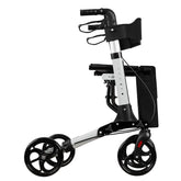 Adacss Euro Style 4-Wheeled Rollator Walker with Seat & Brakes