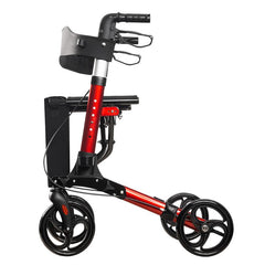 Adacss Euro Style 4-Wheeled Rollator Walker with Seat & Brakes