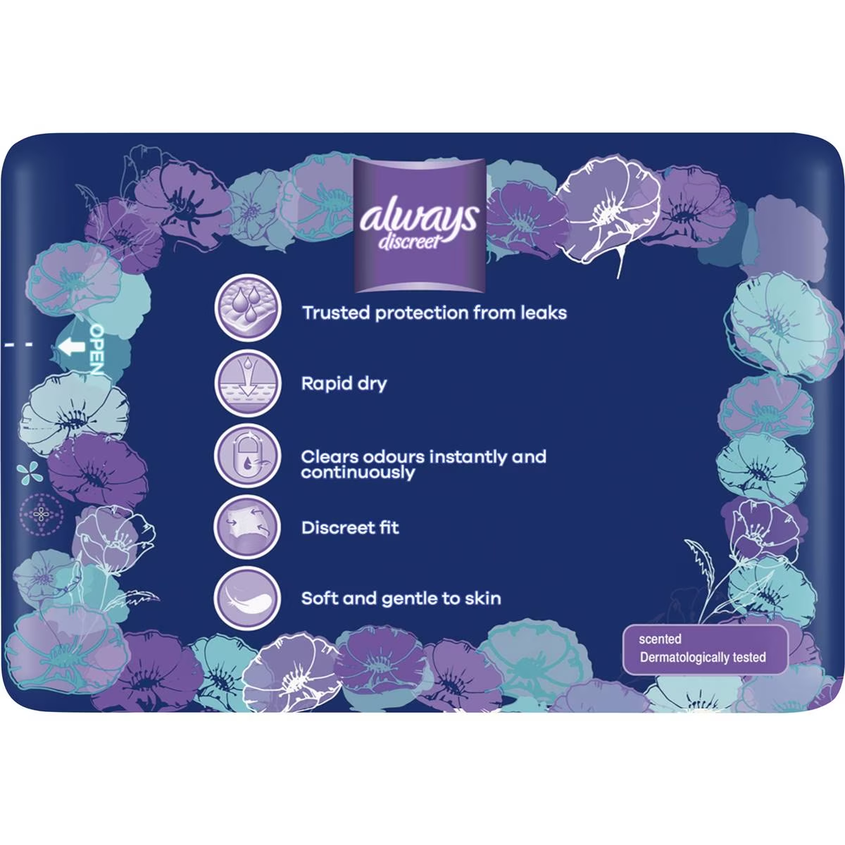 Always Discreet Incontinence Underwear Super Night Pant L 8 Pack