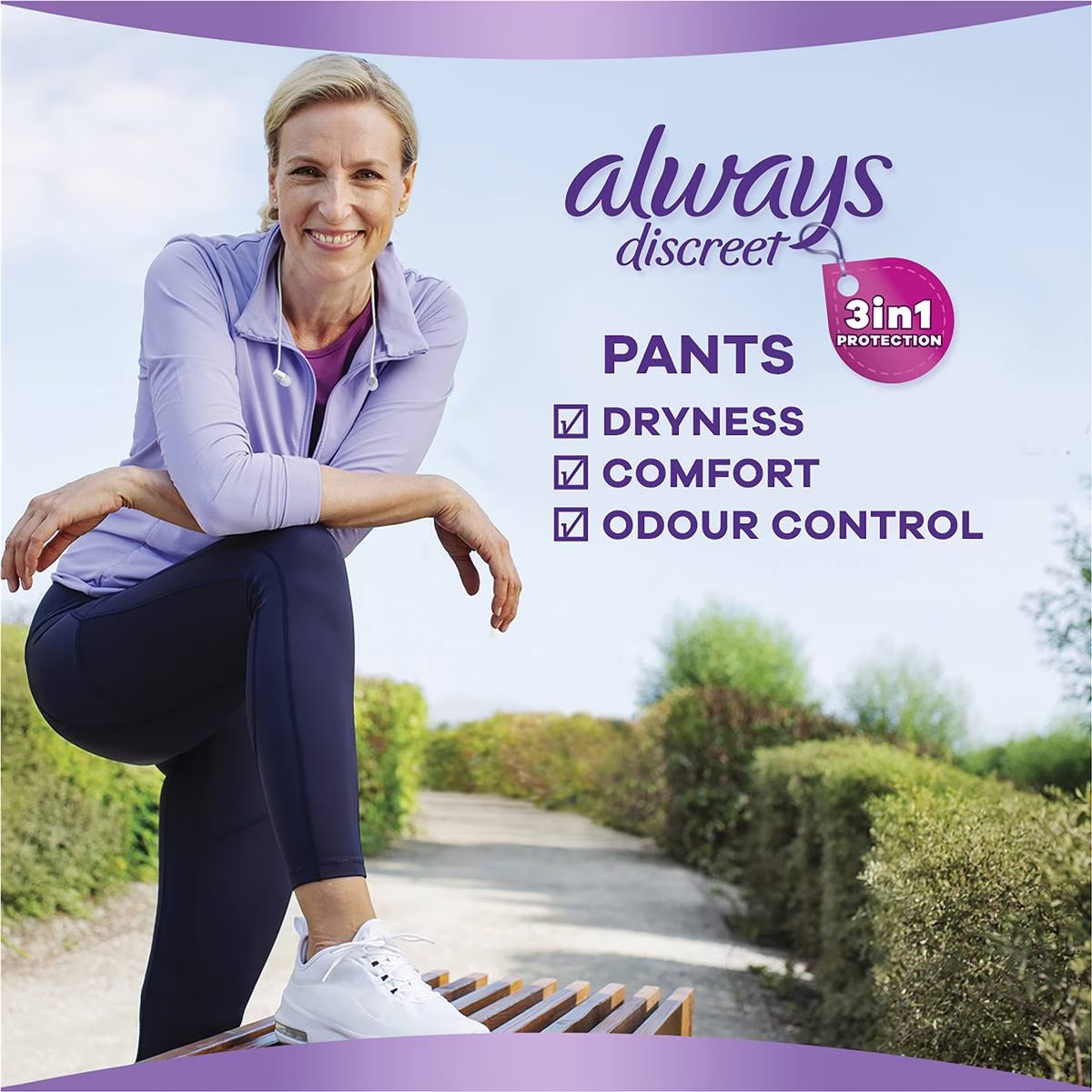 Always Discreet Incontinence Underwear Super Night Pant L 8 Pack