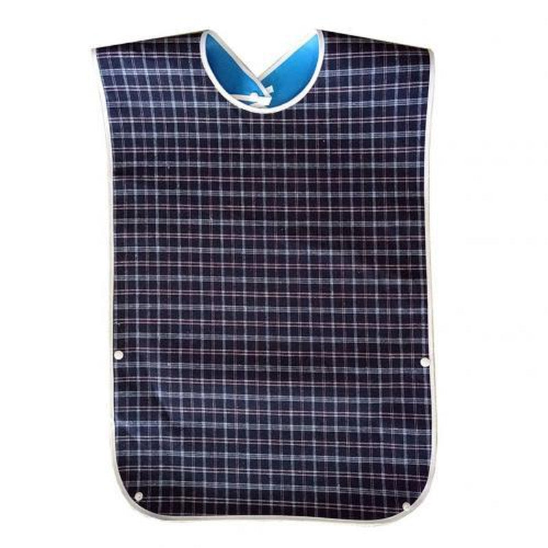 Waterproof Old People Meal Eating Drinking Bib Protector Disability Aid Apron Bottom Pocket Can Hold the Leaked Food or Drink