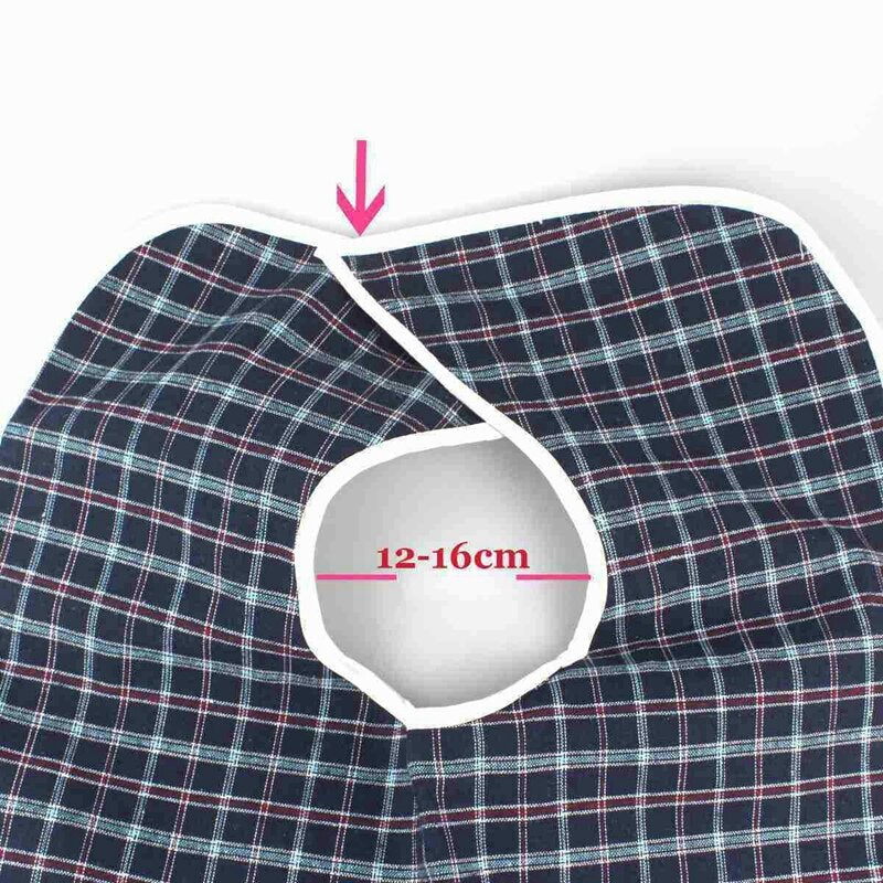New Waterproof Bib Adult Mealtime Cloth Protector Detachable Disability Aid Aprons