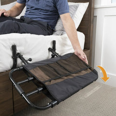 EZ Adjust Bed Rail for Seniors, Adjustable Adult Bed Rail and Elderly Bed Assist Grab Bar