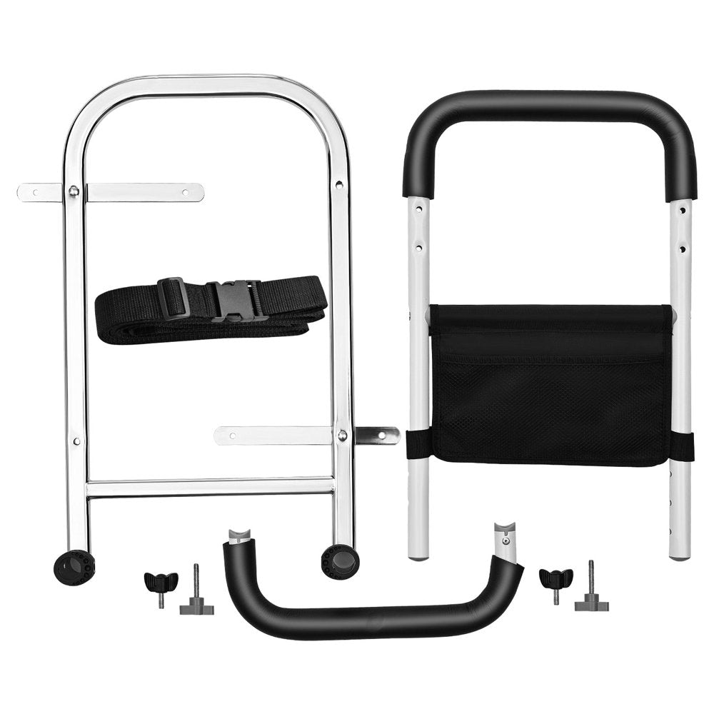 Bed Rails for Elderly Adults Seniors Safety Bed Rail with Handle Fall Prevention Metal Rail