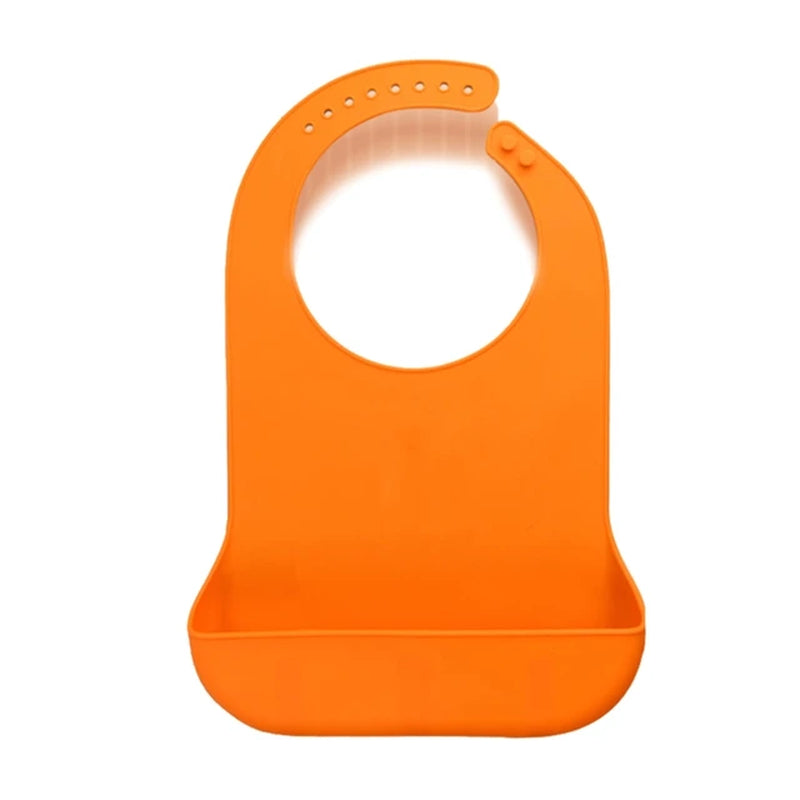 1 Pc Large Waterproof Anti-Oil Adult Mealtime Silicone Bib Clothes Clothing Protector Senior Citizen Aid Aprons