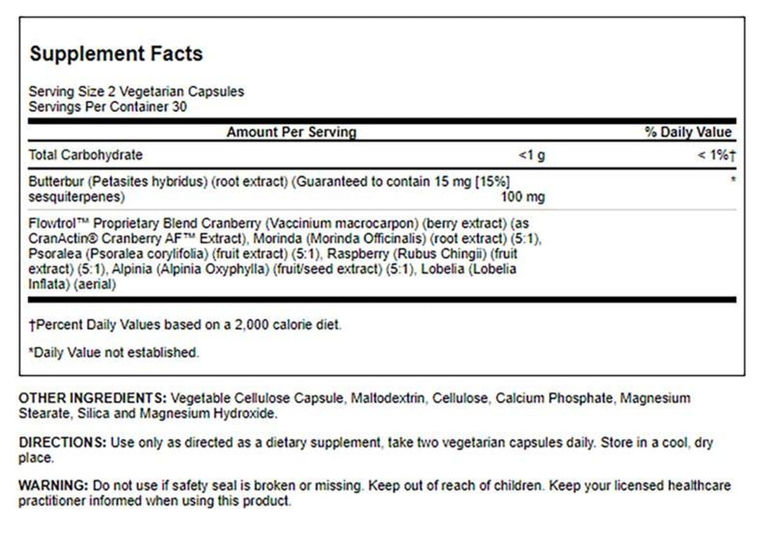 Original Continence with Flowtrol 60 Veg Caps