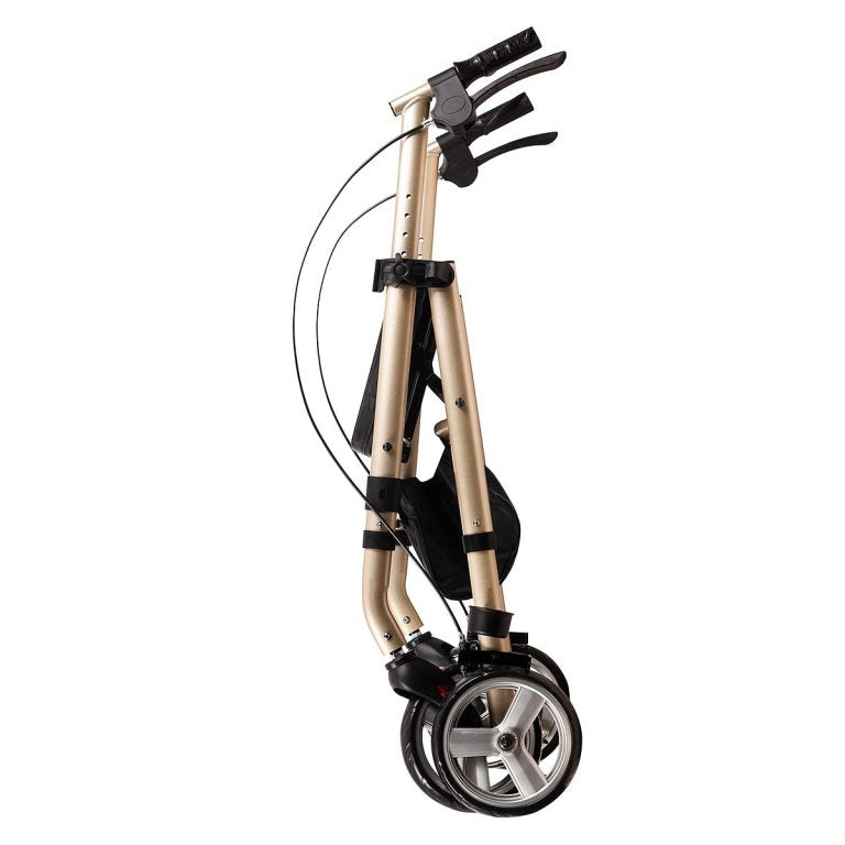 Adacss Classic Design Rollator Mobility Walker with Padded Seat