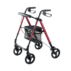 Adacss Lightweight Folding Rollator Walker with Seat & Storage