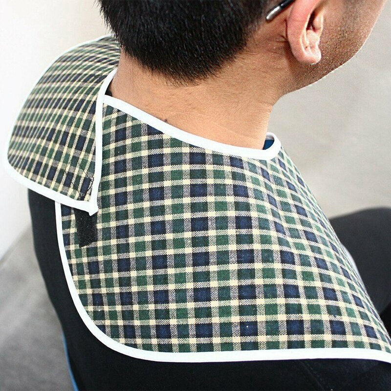 New Waterproof Bib Adult Mealtime Cloth Protector Detachable Disability Aid Aprons
