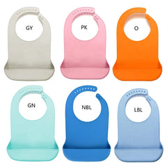 1 Pc Large Waterproof Anti-Oil Adult Mealtime Silicone Bib Clothes Clothing Protector Senior Citizen Aid Aprons