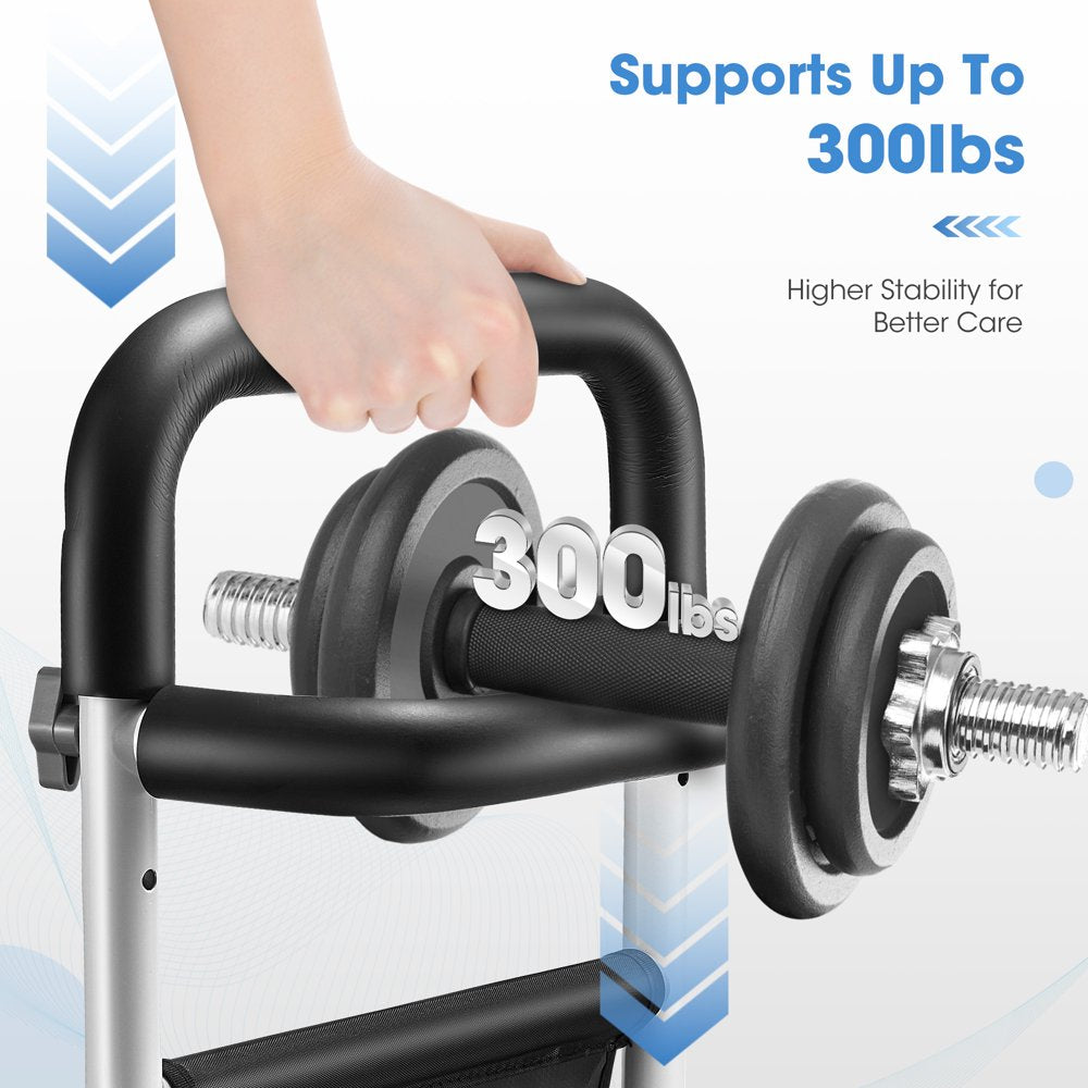 Bed Rails for Elderly Adults Seniors Safety Bed Rail with Handle Fall Prevention Metal Rail